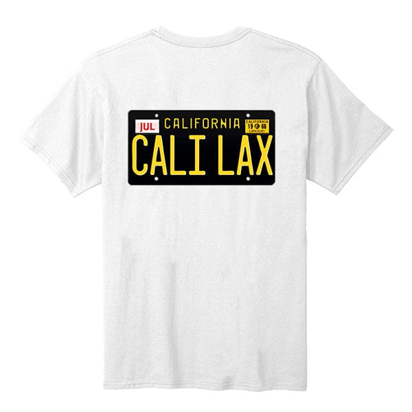 Lacrosse Fanatic Shirts Lax Fan Original T-Shirt - Cali Lax License Plate from Lacrosse Fanatic