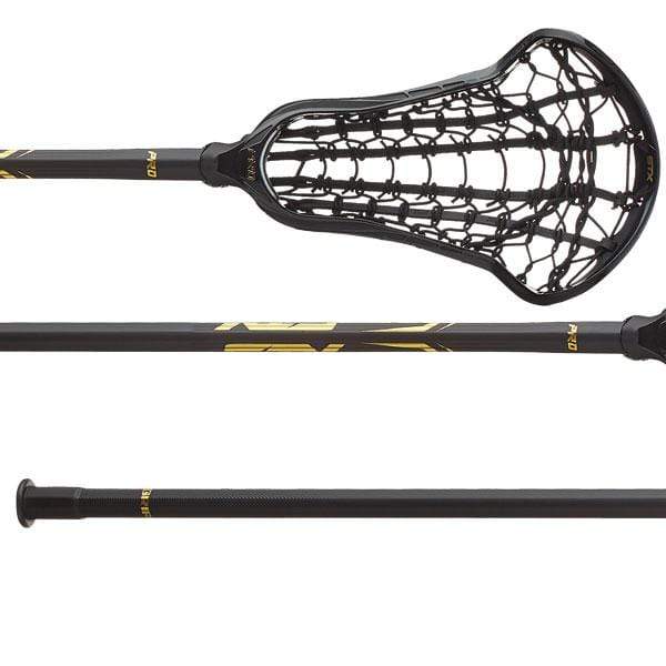 STX Crux Pro Lock Pocket Women's Complete Lacrosse Stick in Black/Gold