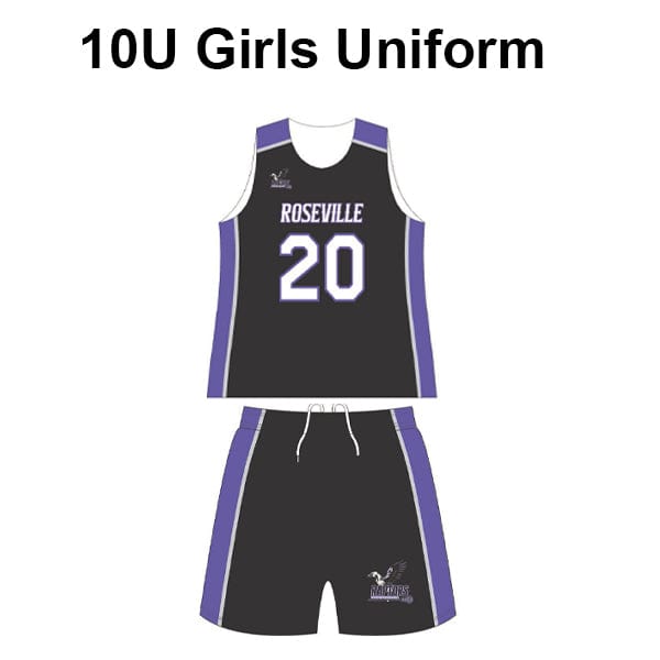 Roseville Raptors 10U Girls Uniform