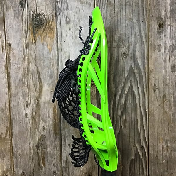 Adrenaline Mens Heads Green/Black Lax Fan Custom Strung Green Adrenaline Automatic Mens Lacrosse Head with Black Hero Mesh from Lacrosse Fanatic