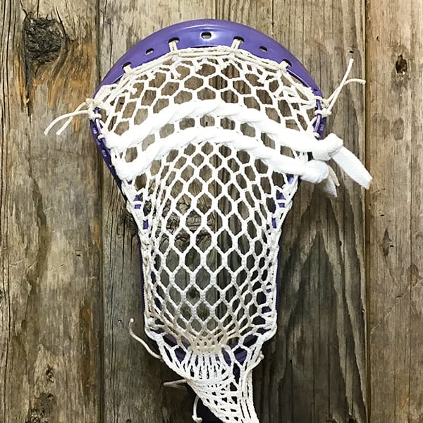 Adrenaline Mens Heads Purple/White Lax Fan Custom Strung Purple Adrenaline Nomad Mens Lacrosse Head with White Hero Mesh from Lacrosse Fanatic