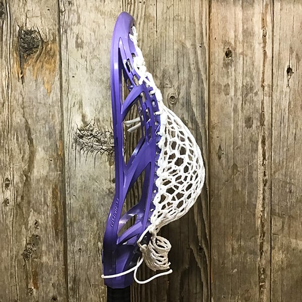 Adrenaline Mens Heads Purple/White Lax Fan Custom Strung Purple Adrenaline Nomad Mens Lacrosse Head with White Hero Mesh from Lacrosse Fanatic