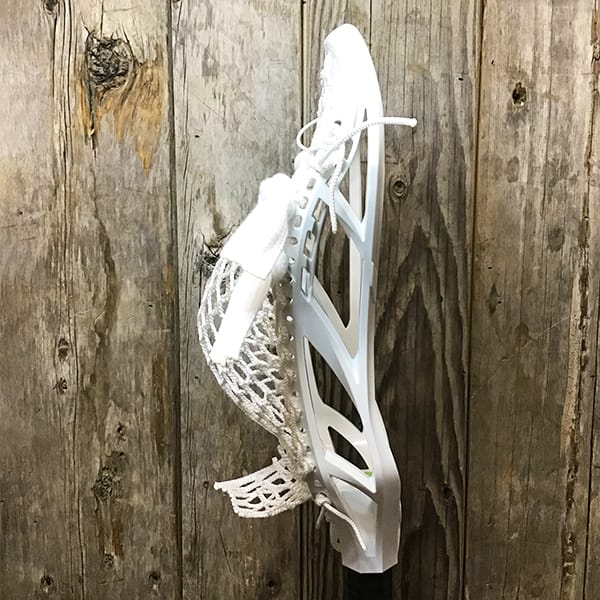 Adrenaline Mens Heads White/White Lax Fan Custom Strung White Adrenaline Nomad Mens Lacrosse Head with White Hero Mesh from Lacrosse Fanatic