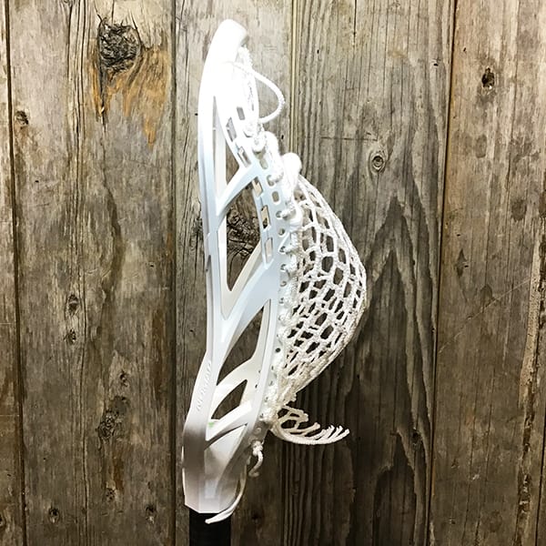 Adrenaline Mens Heads White/White Lax Fan Custom Strung White Adrenaline Nomad Mens Lacrosse Head with White Hero Mesh from Lacrosse Fanatic