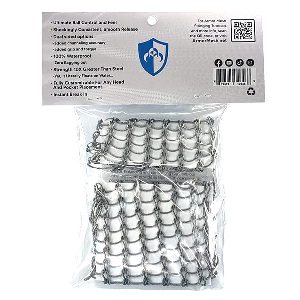 Armor Mesh Stringing Supplies Silver Armor Mesh Spyder Wire Lacrosse Mesh from Lacrosse Fanatic