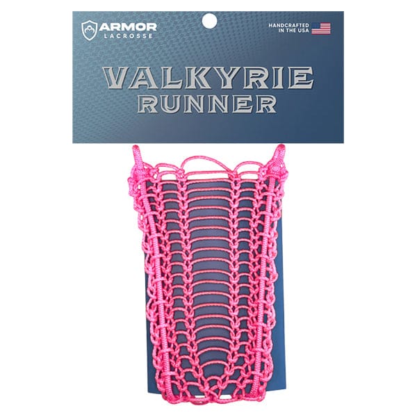 Armor Mesh Stringing Supplies Pink Armor Mesh Valkyrie Runner Womens Lacrosse Mesh Runner from Lacrosse Fanatic