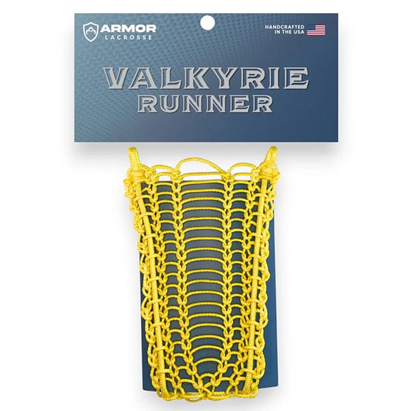Armor Mesh Stringing Supplies Yellow Armor Mesh Valkyrie Runner Womens Lacrosse Mesh Runner from Lacrosse Fanatic