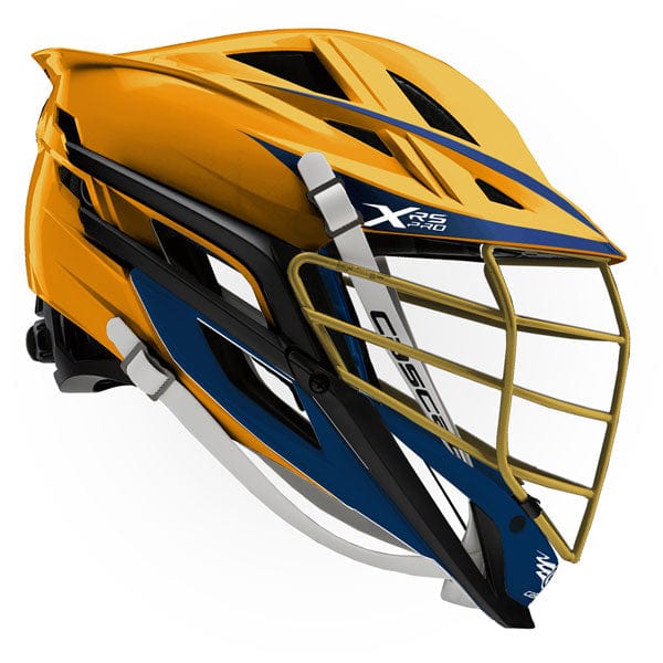 Cascade Helmets Athletic Gold Cascade XRS Pro Lacrosse Helmet -Athletic Gold, Navy, Gold, Navy from Lacrosse Fanatic