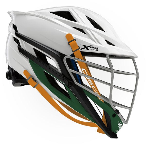 Cascade Helmets White Cascade XRS Pro Lacrosse Helmet -White, White, White, Green from Lacrosse Fanatic