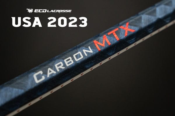 East Coast Dyes Mens Handles Red White Blue 2023 ECD Limited Edition USA Carbon MTX Men&#39;s Lacrosse Shaft from Lacrosse Fanatic