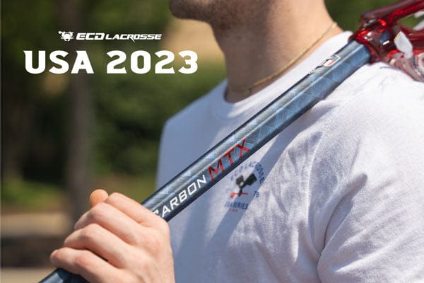 East Coast Dyes Mens Handles Red White Blue 2023 ECD Limited Edition USA Carbon MTX Men&#39;s Lacrosse Shaft from Lacrosse Fanatic