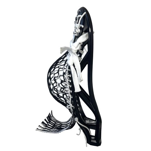 East Coast Dyes Mens Heads White/White Lax Fan Custom Strung ECD Rebel Offense Mens Lacrosse Head with Hero 3.0 Mesh from Lacrosse Fanatic