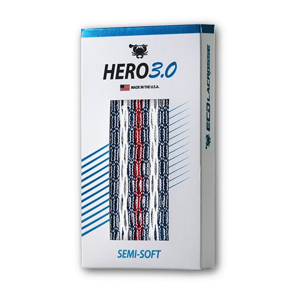 East Coast Dyes Stringing Supplies USA / Semi-Soft 2024 ECD Limited Edition USA Hero 3.0 Semi-Soft Mesh from Lacrosse Fanatic