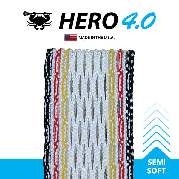 East Coast Dyes Stringing Supplies Black/Red/Yellow / Semi-Soft 2025 ECD Black Friday Limited Edition USA Hero 4.0 College Pack Semi-Soft Mesh - Black/Red/Yellow from Lacrosse Fanatic