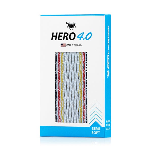East Coast Dyes Stringing Supplies Black/Red/Yellow / Semi-Soft 2025 ECD Black Friday Limited Edition USA Hero 4.0 College Pack Semi-Soft Mesh - Black/Red/Yellow from Lacrosse Fanatic