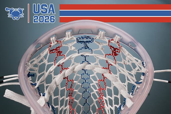 East Coast Dyes Stringing Supplies USA / Semi-Soft 2026 USA Limited Edition ECD Hero 4.0 Semi-Soft Mesh from Lacrosse Fanatic