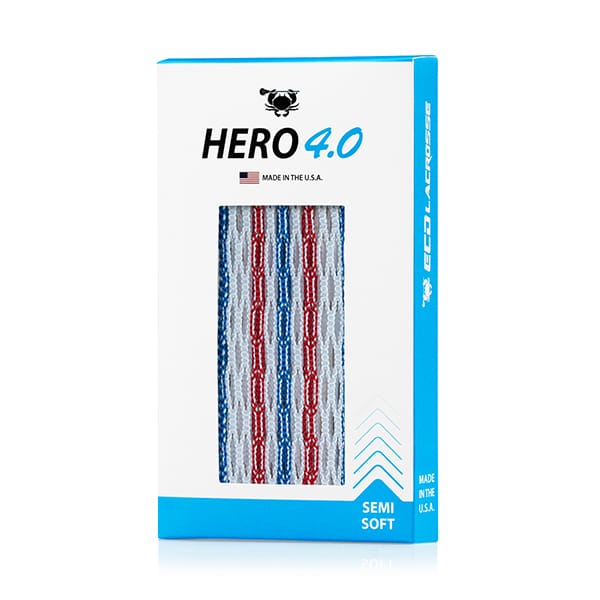 East Coast Dyes Stringing Supplies USA / Semi-Soft 2026 USA Limited Edition ECD Hero 4.0 Semi-Soft Mesh from Lacrosse Fanatic