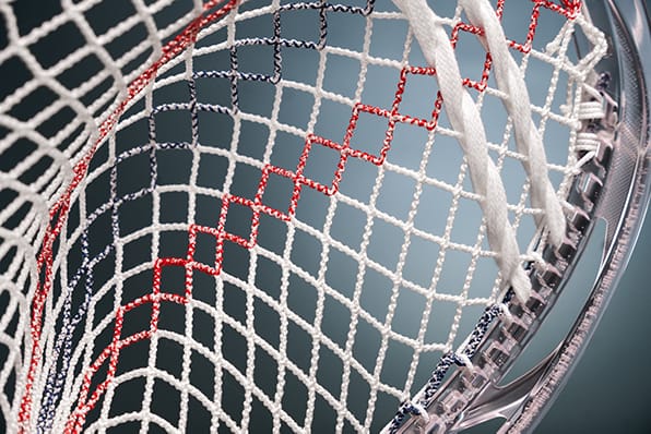 East Coast Dyes Stringing Supplies USA / Semi-Soft 2026 USA Limited Edition ECD Impact Goalie Semi-Soft Lacrosse Mesh from Lacrosse Fanatic
