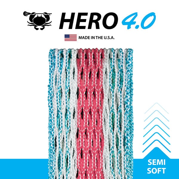 East Coast Dyes Stringing Supplies Pink/Blue / Semi-Soft ECD Hero 4.0 South Beach 2024 Semi-Soft Mesh from Lacrosse Fanatic