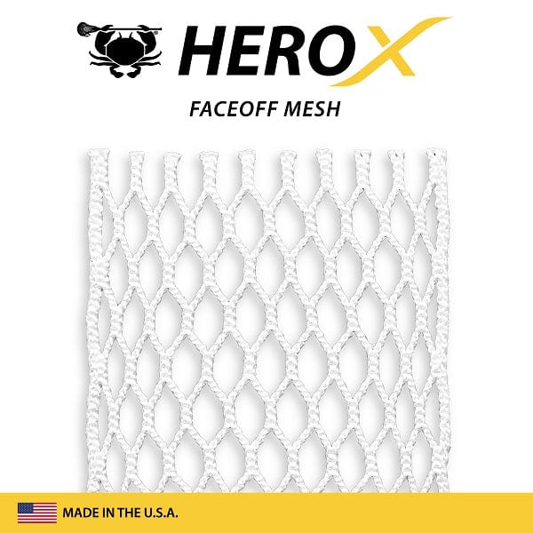 East Coast Dyes Stringing Supplies White / Face-Off ECD Hero X FaceOff Lacrosse Mesh from Lacrosse Fanatic