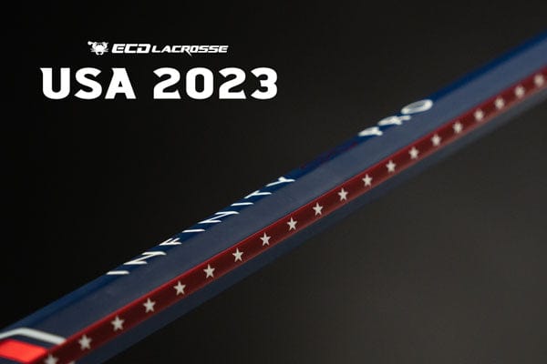 East Coast Dyes Womens Complete Sticks Red White Blue 2023 ECD Limited Edition USA Infinity Pro Clear Elite Setup Venom Complete Womens Lacrosse Stick from Lacrosse Fanatic