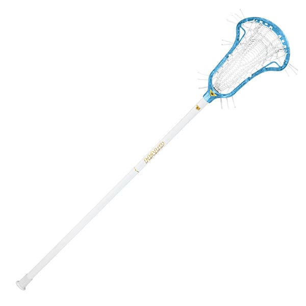 East Coast Dyes Womens Complete Sticks Frost (Blue)/White ECD Halo Elite with Valkyrie Pocket Complete Women's Lacrosse Stick from Lacrosse Fanatic