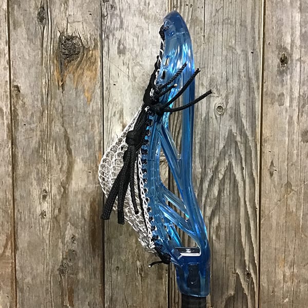 ECD Mens Heads Blue/Silver Lax Fan Custom Strung Frost ECD Ion Mens Lacrosse Head with Silver Armor Mesh from Lacrosse Fanatic
