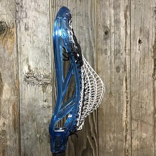 ECD Mens Heads Blue/Silver Lax Fan Custom Strung Frost ECD Ion Mens Lacrosse Head with Silver Armor Mesh from Lacrosse Fanatic