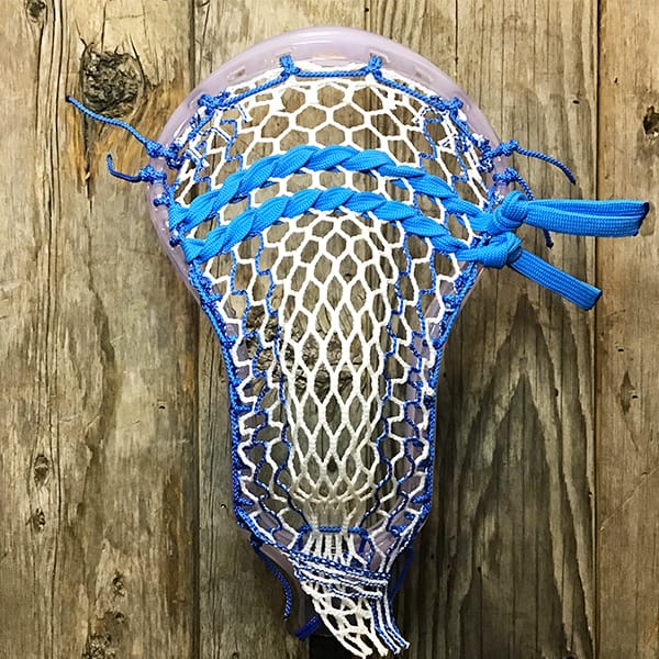 ECD Mens Heads Clear/Blue Lax Fan Custom Strung Ghost ECD Atom Mens Lacrosse Head with Royal Striker Hero Mesh (Copy) from Lacrosse Fanatic