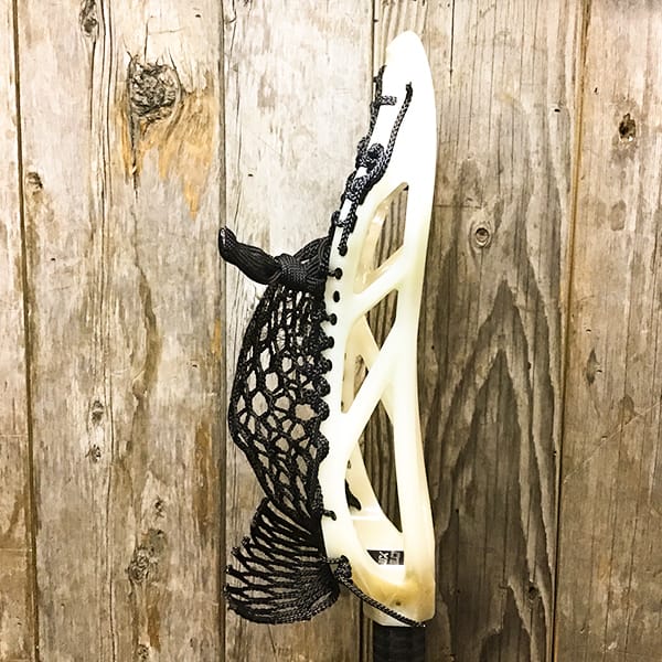 ECD Mens Heads Raw/Black Lax Fan Custom Strung Raw ECD Weapon X 2.0 Mens Lacrosse Face-Off Head with Black Hero Mesh from Lacrosse Fanatic