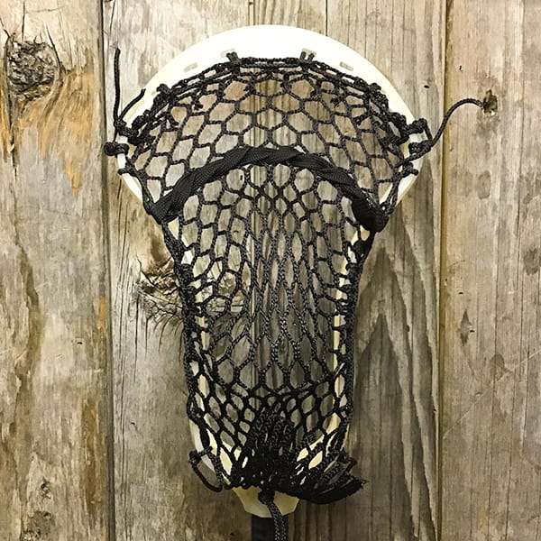ECD Mens Heads Raw/Black Lax Fan Custom Strung Raw ECD Weapon X 2.0 Mens Lacrosse Face-Off Head with Black Hero Mesh from Lacrosse Fanatic
