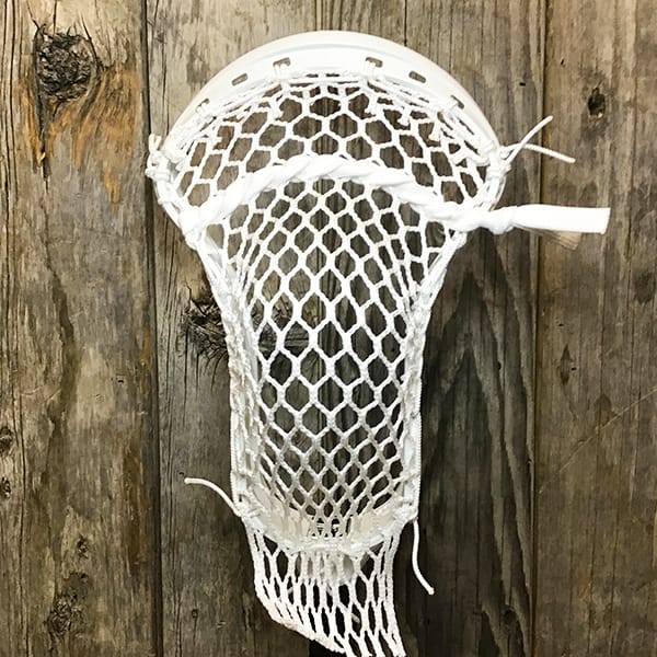 ECD Mens Heads White/White Lax Fan Custom Strung White ECD Weapon X 2.0 Mens Lacrosse Face-Off Head with White Hero Mesh from Lacrosse Fanatic