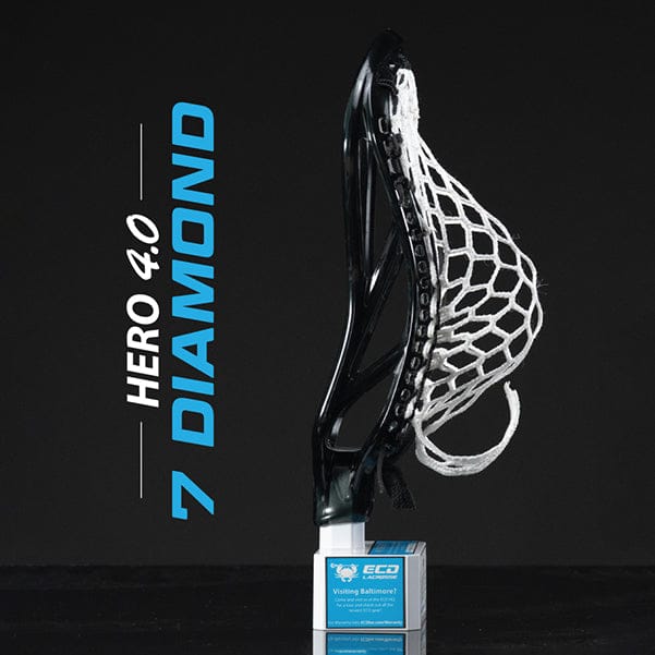 ECD Stringing Supplies White ECD Hero 4.0 7D Semi-Soft Lacrosse Mesh - White from Lacrosse Fanatic