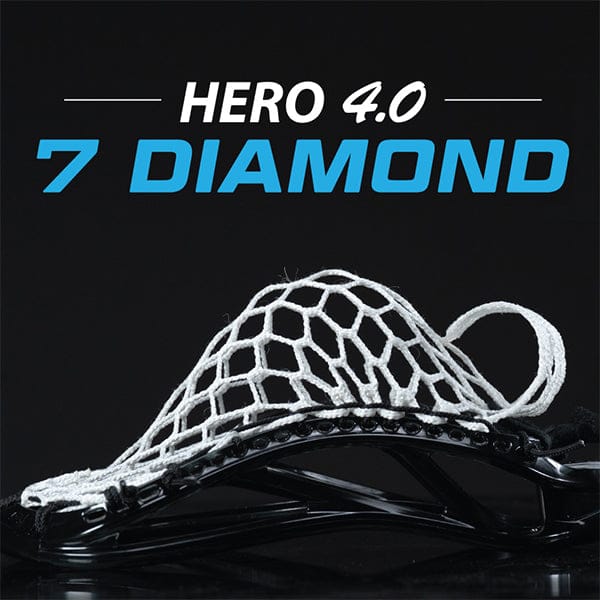 ECD Stringing Supplies White ECD Hero 4.0 7D Semi-Soft Lacrosse Mesh - White from Lacrosse Fanatic