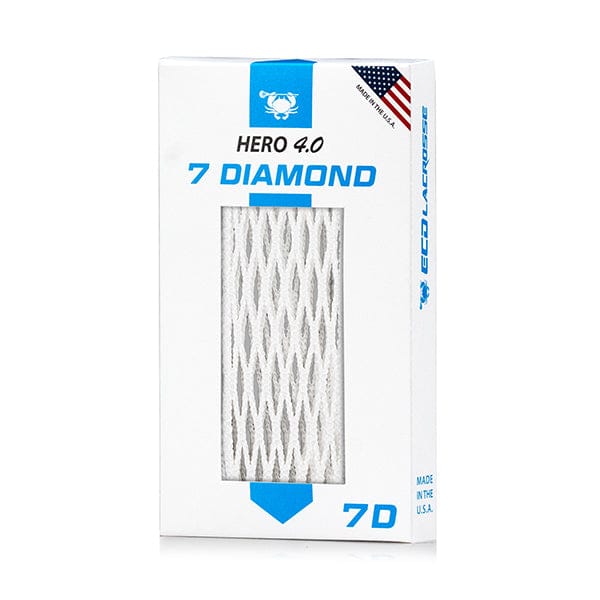 ECD Stringing Supplies White ECD Hero 4.0 7D Semi-Soft Lacrosse Mesh - White from Lacrosse Fanatic