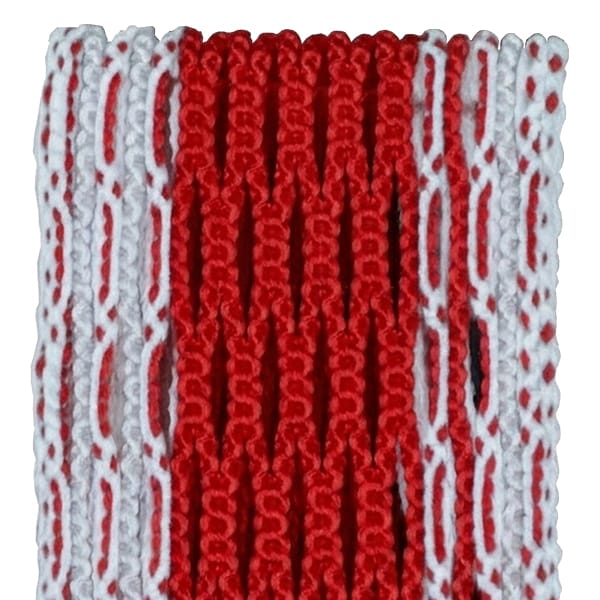 ECD Stringing Supplies Red/White Storm Striker ECD Hero 4.0 Semi-Soft Lacrosse Mesh - Red Bandana from Lacrosse Fanatic