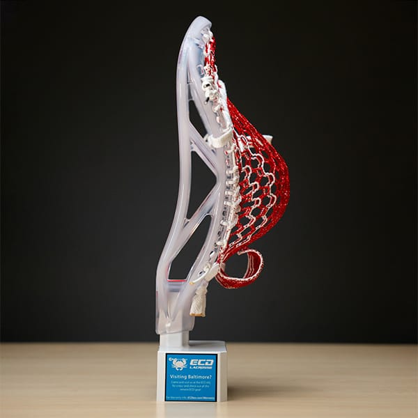 ECD Stringing Supplies Red/White Storm Striker ECD Hero 4.0 Semi-Soft Lacrosse Mesh - Red Bandana from Lacrosse Fanatic