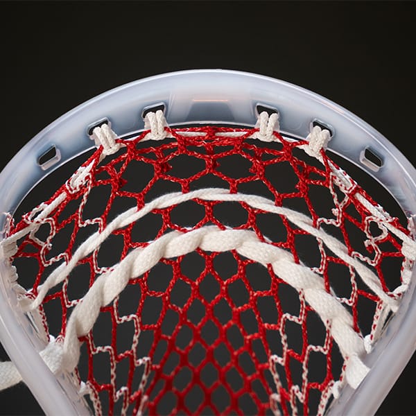 ECD Stringing Supplies Red/White Storm Striker ECD Hero 4.0 Semi-Soft Lacrosse Mesh - Red Bandana from Lacrosse Fanatic