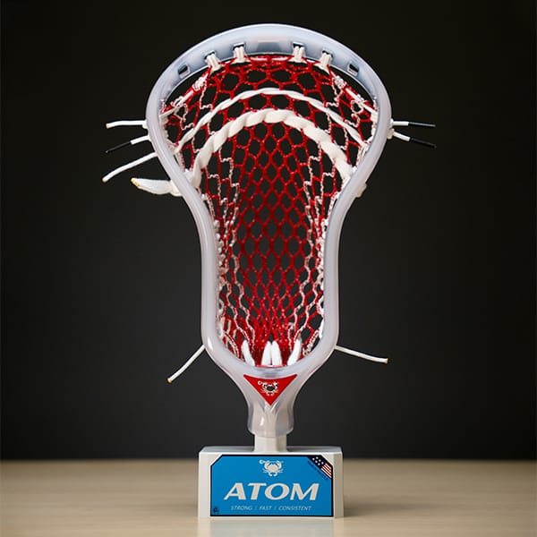 ECD Stringing Supplies Red/White Storm Striker ECD Hero 4.0 Semi-Soft Lacrosse Mesh - Red Bandana from Lacrosse Fanatic