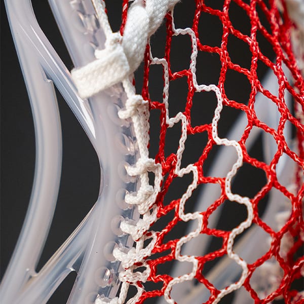 ECD Stringing Supplies Red/White Storm Striker ECD Hero 4.0 Semi-Soft Lacrosse Mesh - Red Bandana from Lacrosse Fanatic
