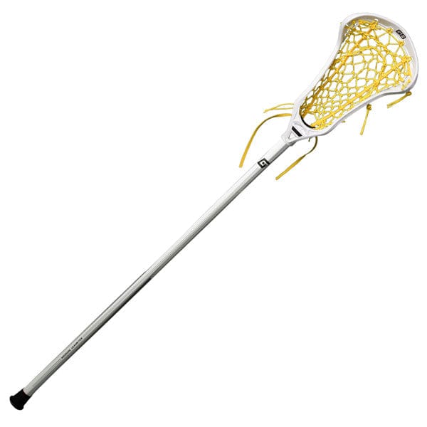 Gait Womens Complete Sticks White/Yellow Gait Whip 2 Flex Mesh Complete Women&#39;s Lacrosse Stick from Lacrosse Fanatic