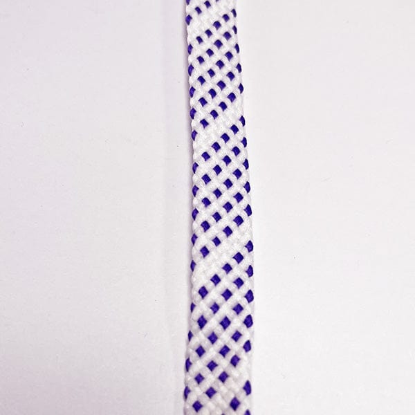 Jimalax Stringing Supplies White/Purple / 33&quot; Firework Tipped Shooting Lace from Lacrosse Fanatic