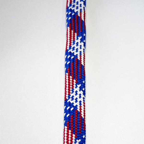 Jimalax Stringing Supplies American Flag / 33&quot; Tri-Color Tipped Shooting Lace from Lacrosse Fanatic