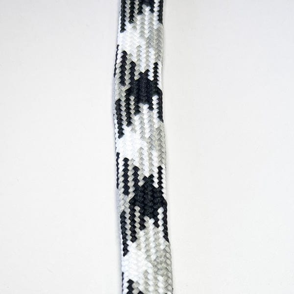 Jimalax Stringing Supplies Silver/Black/White / 33&quot; Tri-Color Tipped Shooting Lace from Lacrosse Fanatic