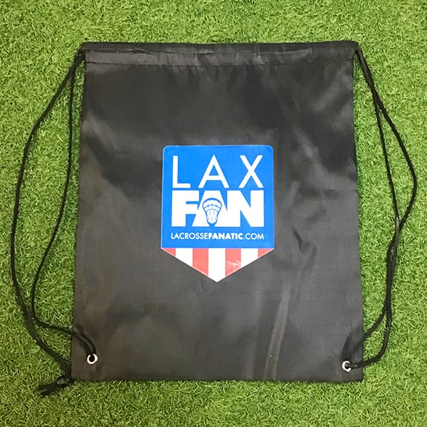 Lacrosse Fanatic Accessories Black Lax Fan Drawstring Bag from Lacrosse Fanatic