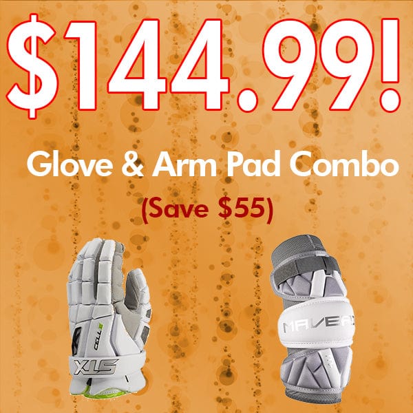 Lacrosse Fanatic Bargain Bundle Cell VI Glove &amp; MX Arm Pad Combo from Lacrosse Fanatic