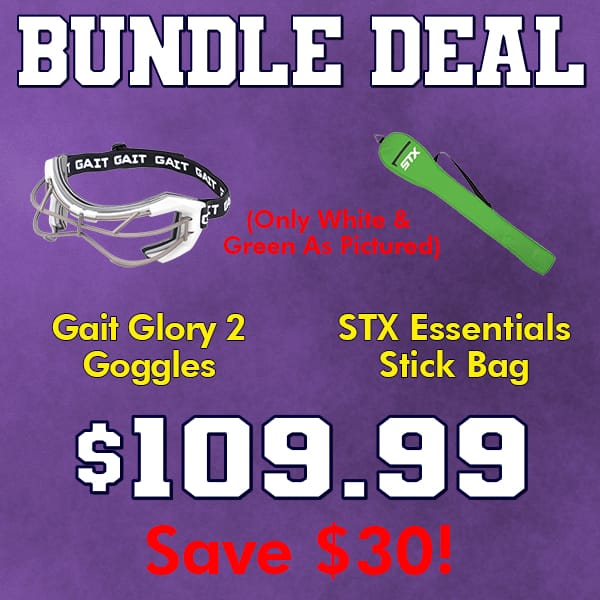 Lacrosse Fanatic Bargain Bundle Gait Glory 2 Goggles and STX Essential Stick Bag Bundle from Lacrosse Fanatic
