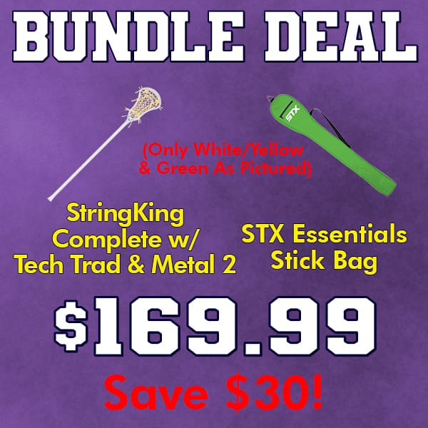 Lacrosse Fanatic Bargain Bundle StringKing Complete Stick w/ Tech Trad/Metal 3 and STX Essential Stick Bag Bundle from Lacrosse Fanatic