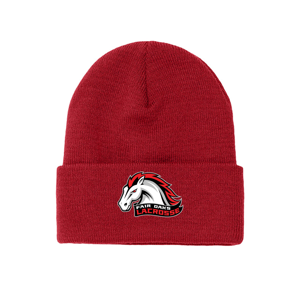 Lacrosse Fanatic  Red / ONE SIZE Fair Oaks Beanie from Lacrosse Fanatic