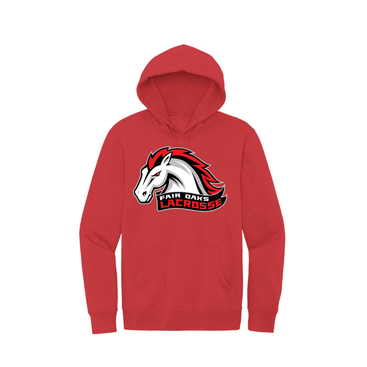 Lacrosse Fanatic  Fiery Red / XS Fair Oaks Men's Fleece Hoodie from Lacrosse Fanatic